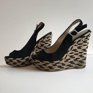 I.N.C.⚡️Rope Wedge Slingbacks